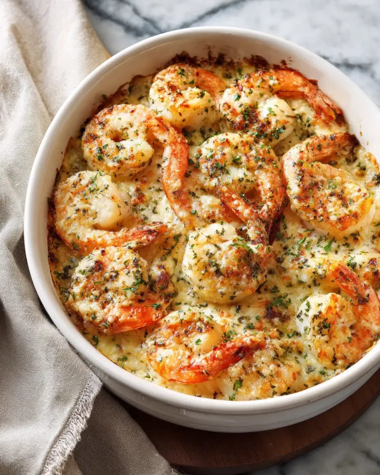 Irresistible Garlic Parmesan Shrimp Bake Recipe You Need to Try - Featured Image