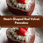 Irresistible Heart-Shaped Red Velvet Pancakes to Sweeten Your Morning