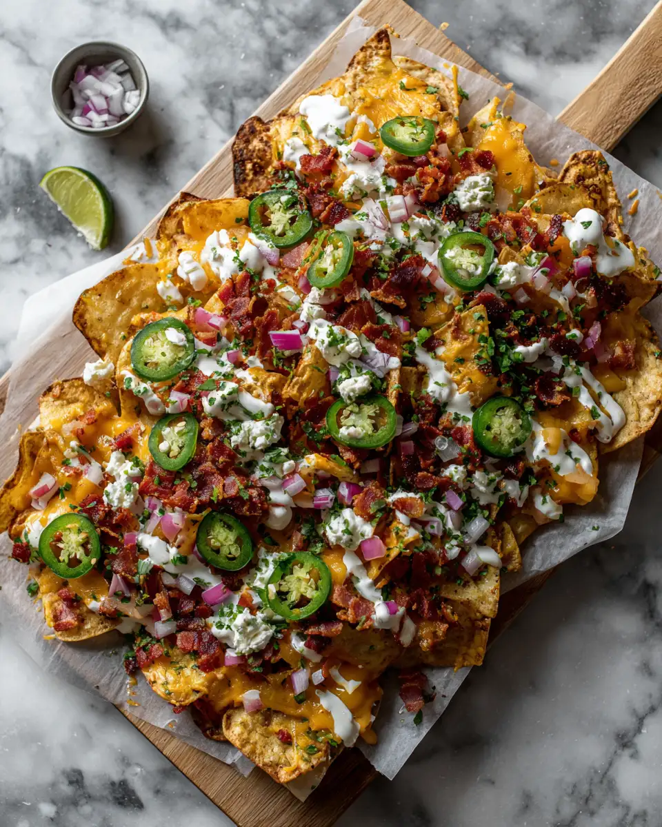 Final dish - The Ultimate Loaded Potato Nachos Recipe That Will Blow Your Mind