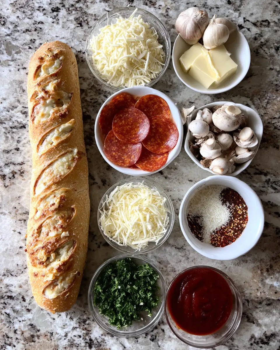 Irresistible Pizza-Stuffed Garlic Bread That Will Change Your Snack Game 4 Ingredients for Irresistible Pizza-Stuffed Garlic Bread That Will Change Your Snack Game