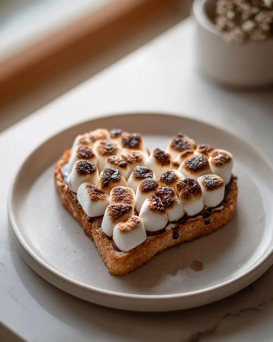 Irresistible S'mores Heart Toast That Will Sweeten Your Morning 6 Final dish - Irresistible S'mores Heart Toast That Will Sweeten Your Morning