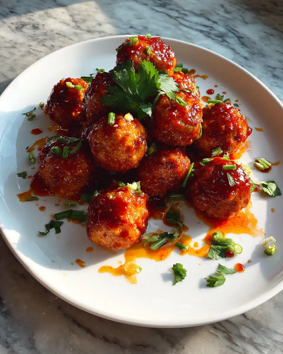 Sriracha Honey Meatball Bites That Bring Sweet Heat to Every Bite 6 Final dish - Sriracha Honey Meatball Bites That Bring Sweet Heat to Every Bite