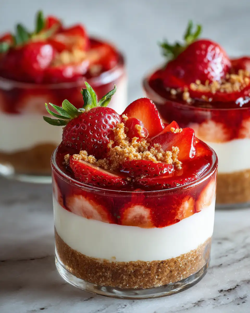 Final dish - Irresistible Strawberry Cheesecake Parfait Cups You Need to Try