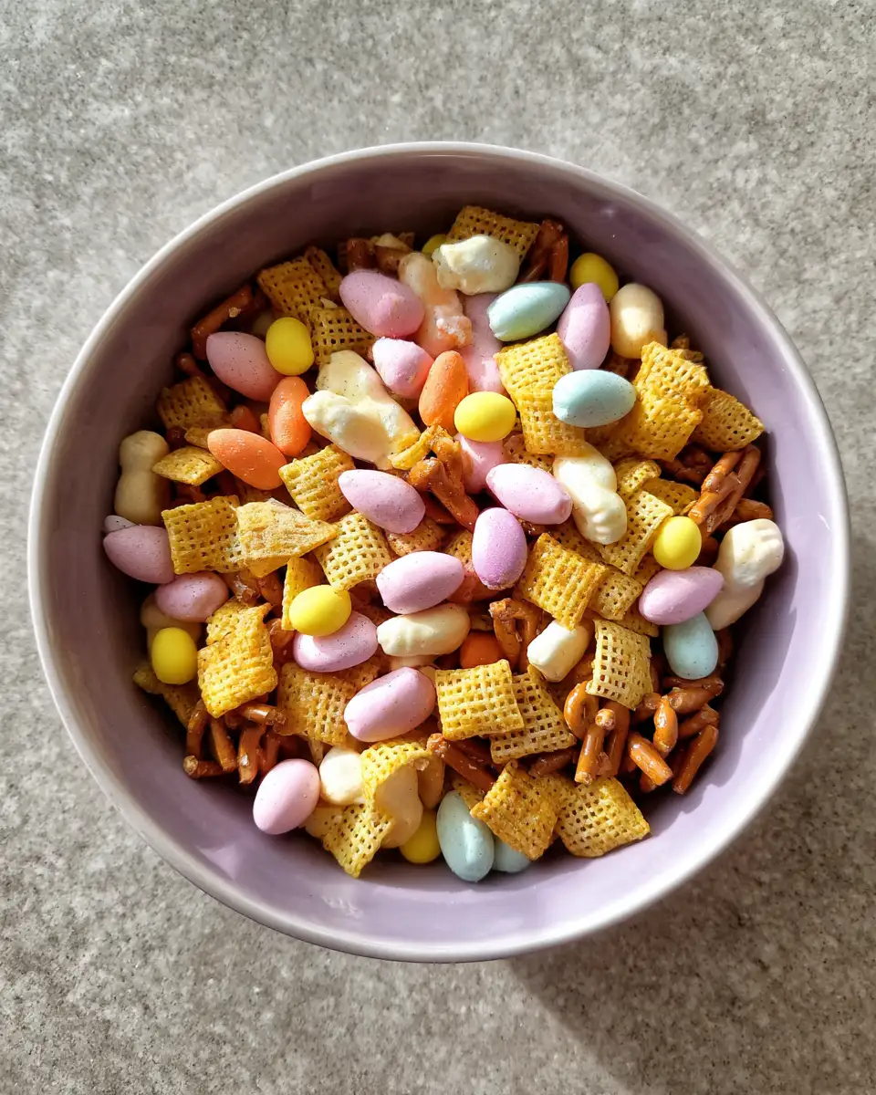 Final dish - Hop Into Spring with This Irresistible Bunny Bait Easter Snack Mix