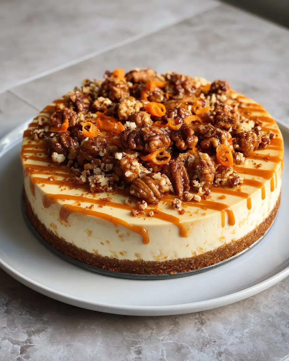 Final dish - Irresistible Carrot Cake Cheesecake Easter Dessert Recipe to Wow Your Guests
