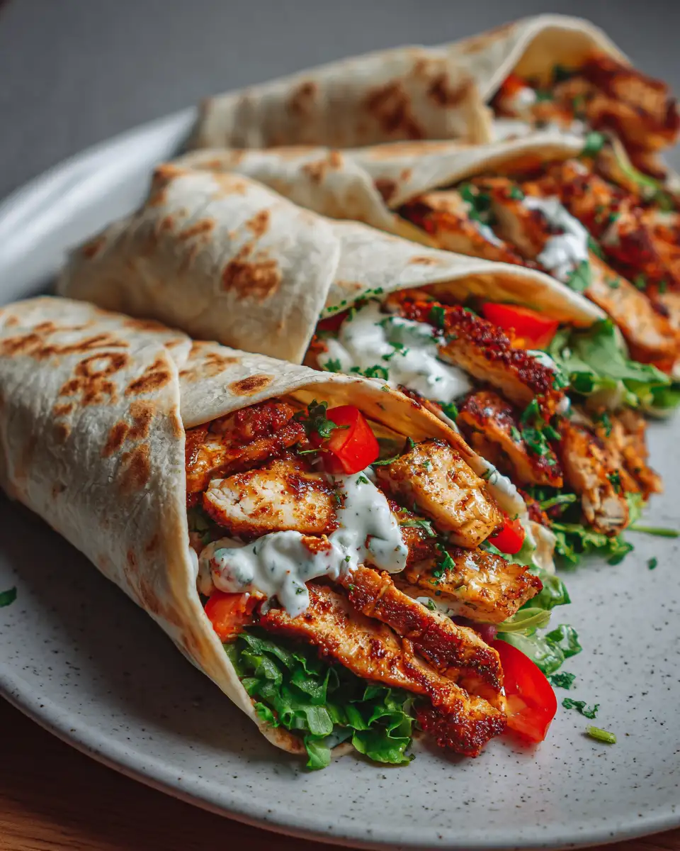 Final dish - Mouthwatering Cheesy Garlic Chicken Wraps You Need to Try Today