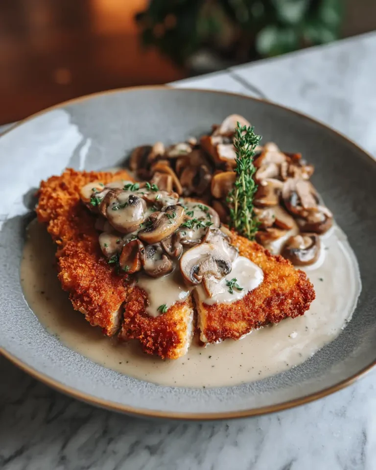 Crispy Chicken Schnitzel with Creamy Mushroom Gravy Recipe 5 Crispy Chicken Schnitzel with Creamy Mushroom Gravy Recipe - Featured Image