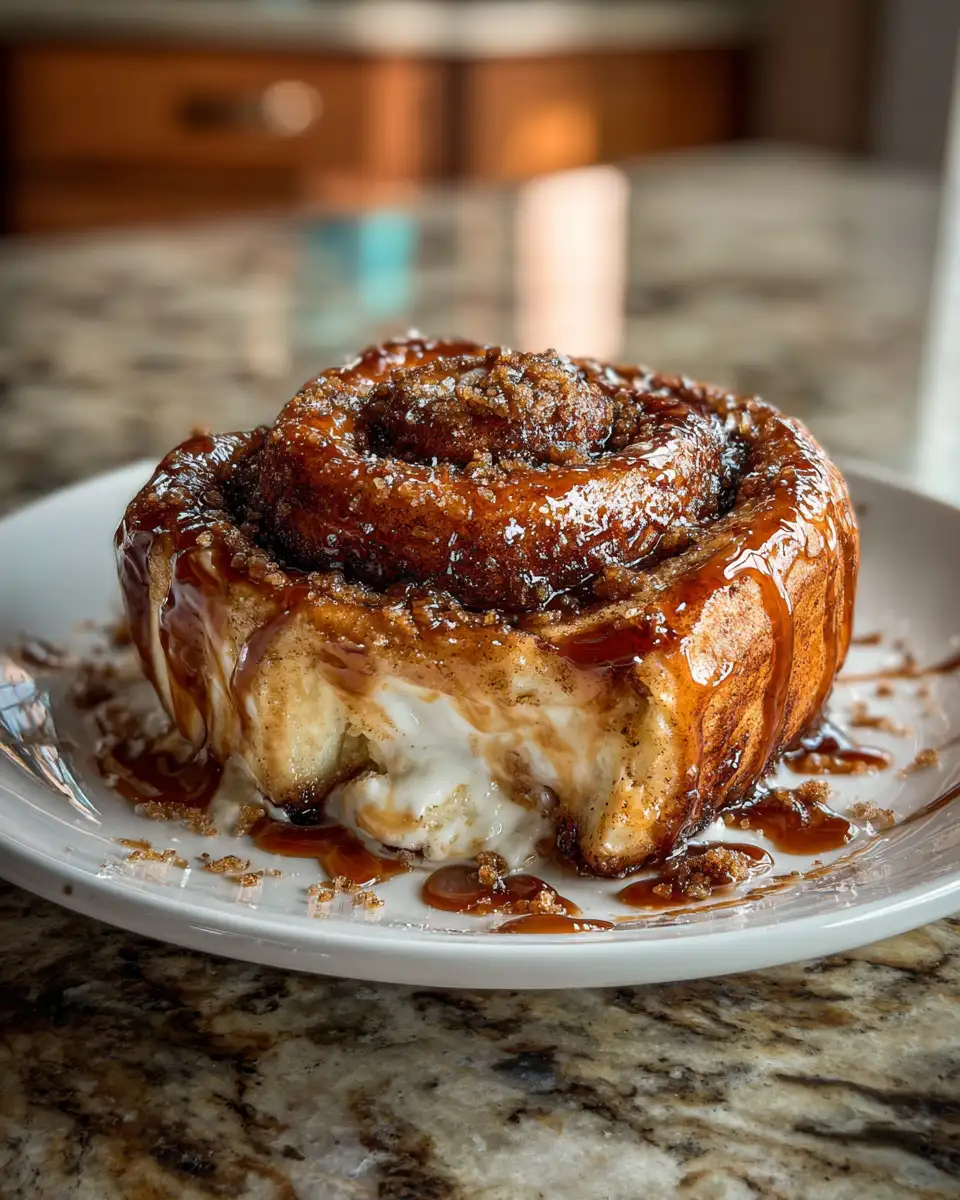 Final dish - Indulge in the Ultimate Cinnamon Roll Cheesecake Chimichanga Delight