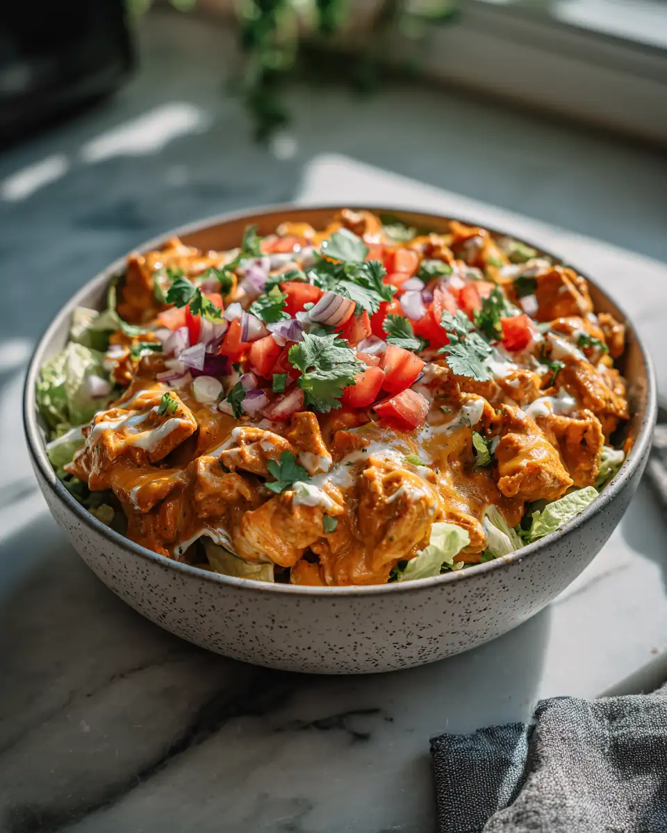 Creamy Enchilada Chicken Cottage Cheese Bowls That Will Delight Your Taste Buds - Featured Image
