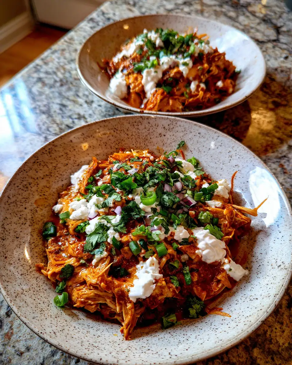 Final dish - Creamy Enchilada Chicken Cottage Cheese Bowls That Will Delight Your Taste Buds