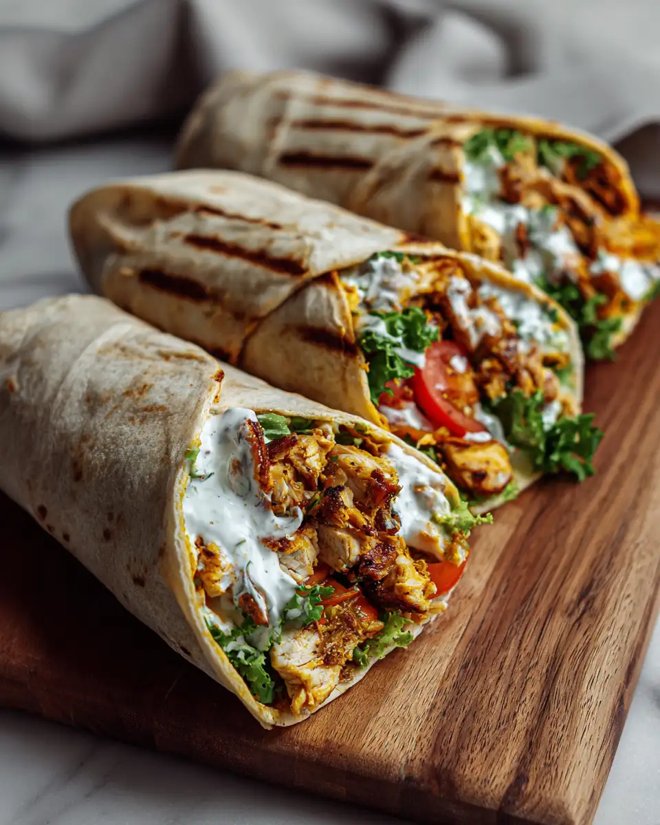 Irresistible Creamy Spicy Chicken Shawarma Wrap Recipe You Need to Try - Featured Image