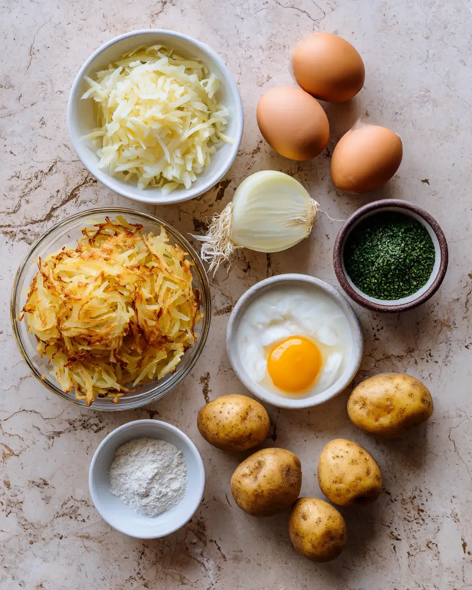 Ingredients for Master the Art of Easy Crispy Potato Pancake for a Perfect Snack
