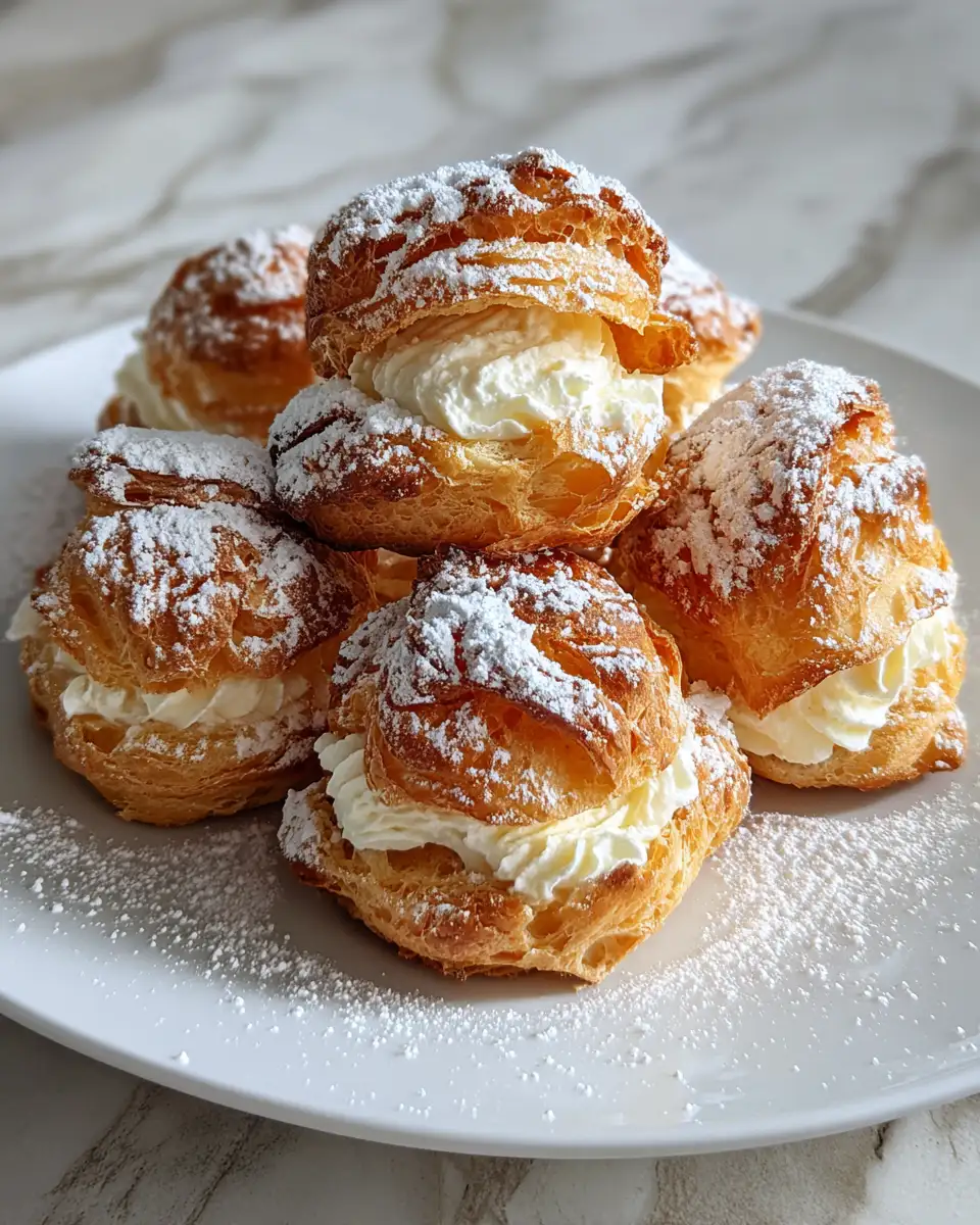Final dish - Irresistibly Fluffy Easy Homemade Cream Puffs Recipe