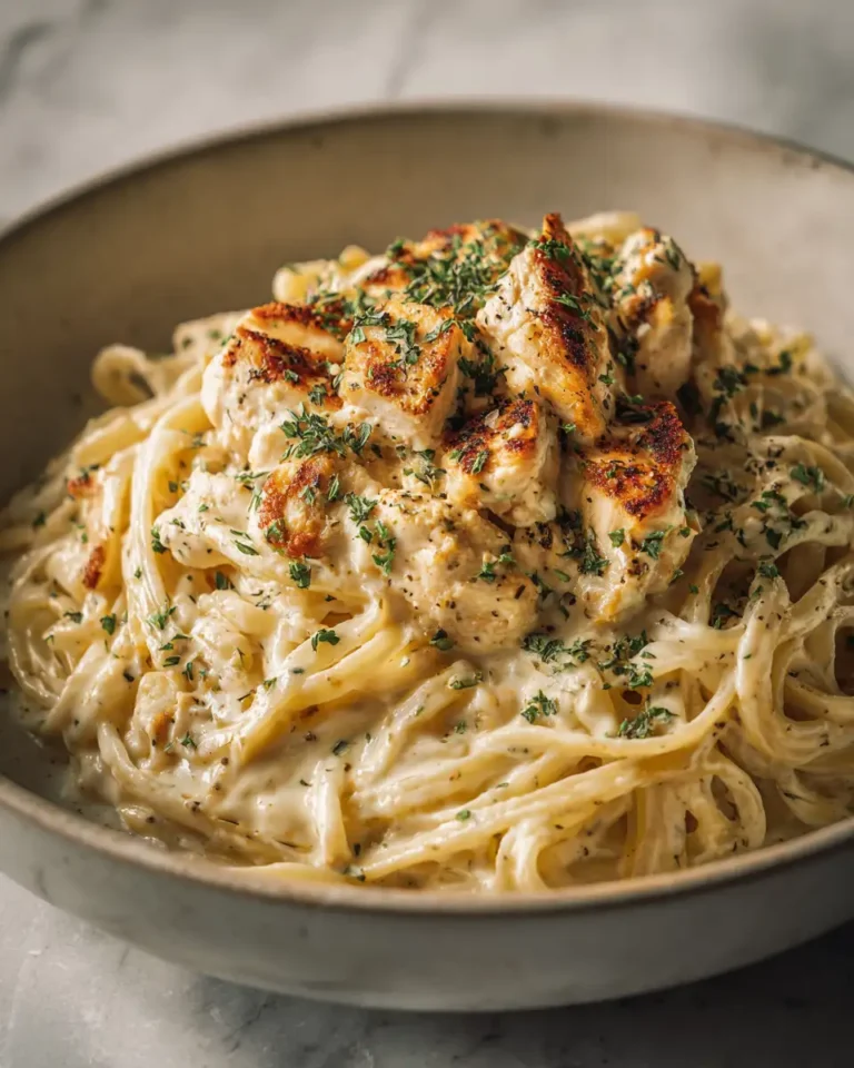 Garlic Butter Chicken Spaghetti in Creamy Parmesan Alfredo Bliss - Featured Image