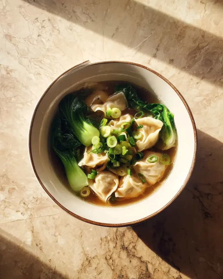 Warm Up Your Soul with Ginger Shiitake Wonton Soup and Fresh Bok Choy 5 Warm Up Your Soul with Ginger Shiitake Wonton Soup and Fresh Bok Choy - Featured Image