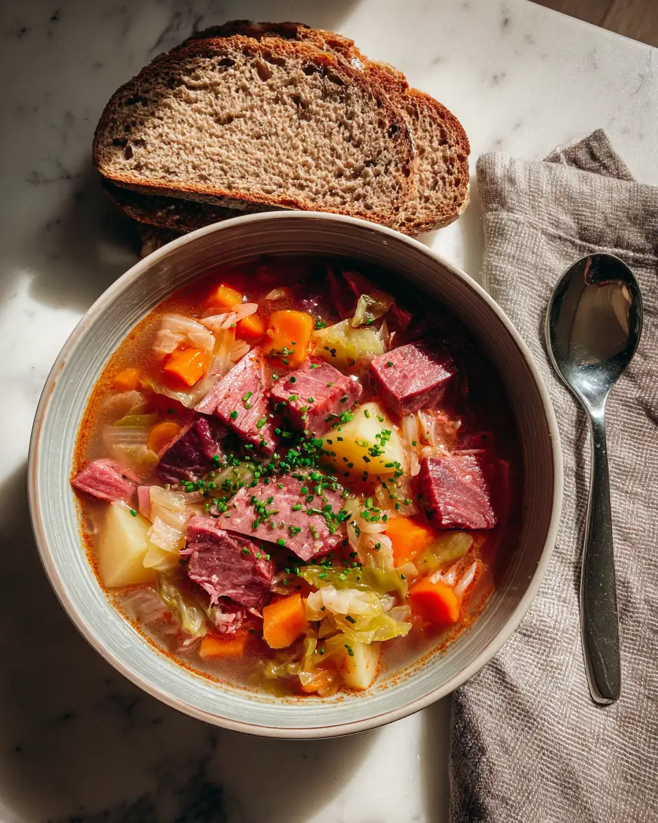 HomePgae 6 Hearty Corned Beef and Cabbage Stew That Warms the Soul