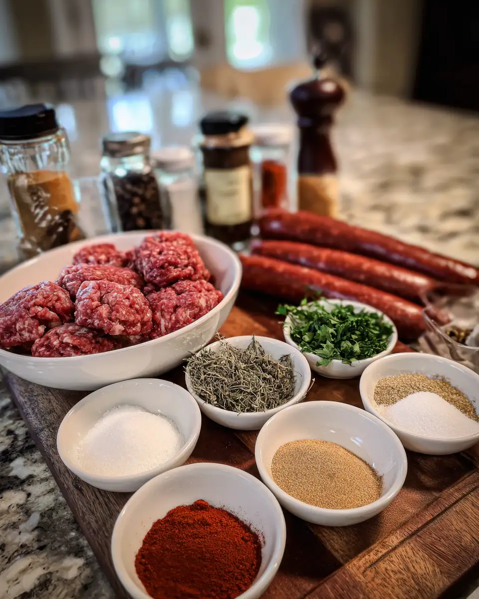 Ingredients for Master the Flavor: How to Make Irresistible Homemade Filipino Chorizo