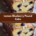 Zesty Delight Lemon Blueberry Pound Cake Recipe to Brighten Your Day