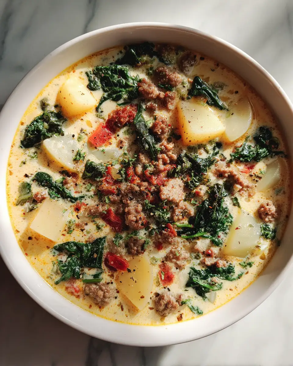 Creamy Olive Garden Zuppa Toscana Soup Recipe You Need to Try 6 Final dish - Creamy Olive Garden Zuppa Toscana Soup Recipe You Need to Try