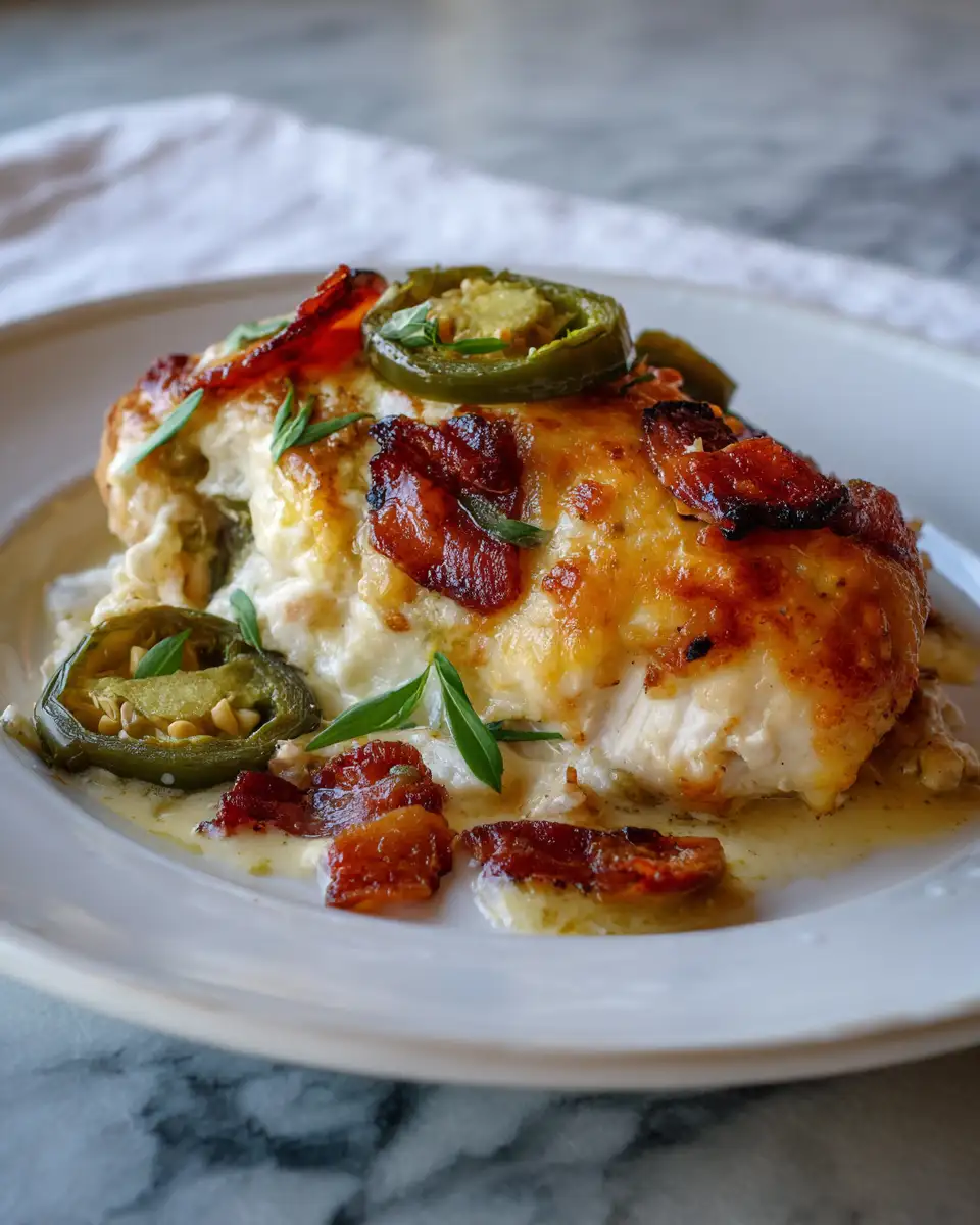Raspberry Jalapeno Cream Cheese Chicken Bake Sweet Spicy and Cheesy Delight - Featured Image