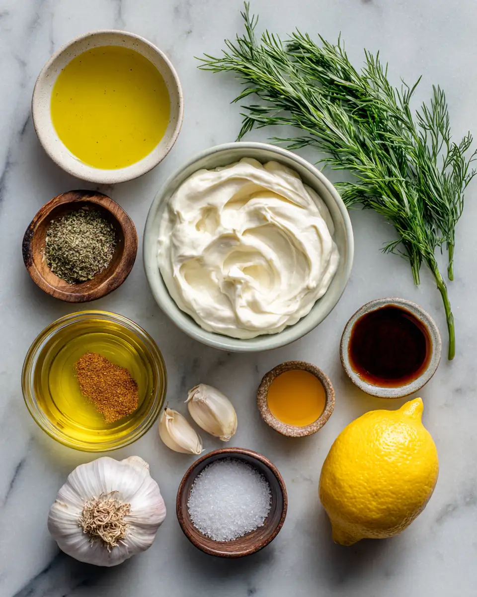 Ingredients for Unlock the Secret to Irresistible Shawarma Garlic Sauce That Will Elevate Your Wraps