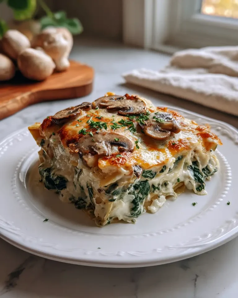 Creamy Spinach and Mushroom White Lasagna Recipe to Savor 5 Creamy Spinach and Mushroom White Lasagna Recipe to Savor - Featured Image