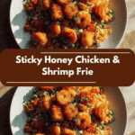 Irresistible Sticky Honey Chicken and Shrimp Fried Rice Recipe