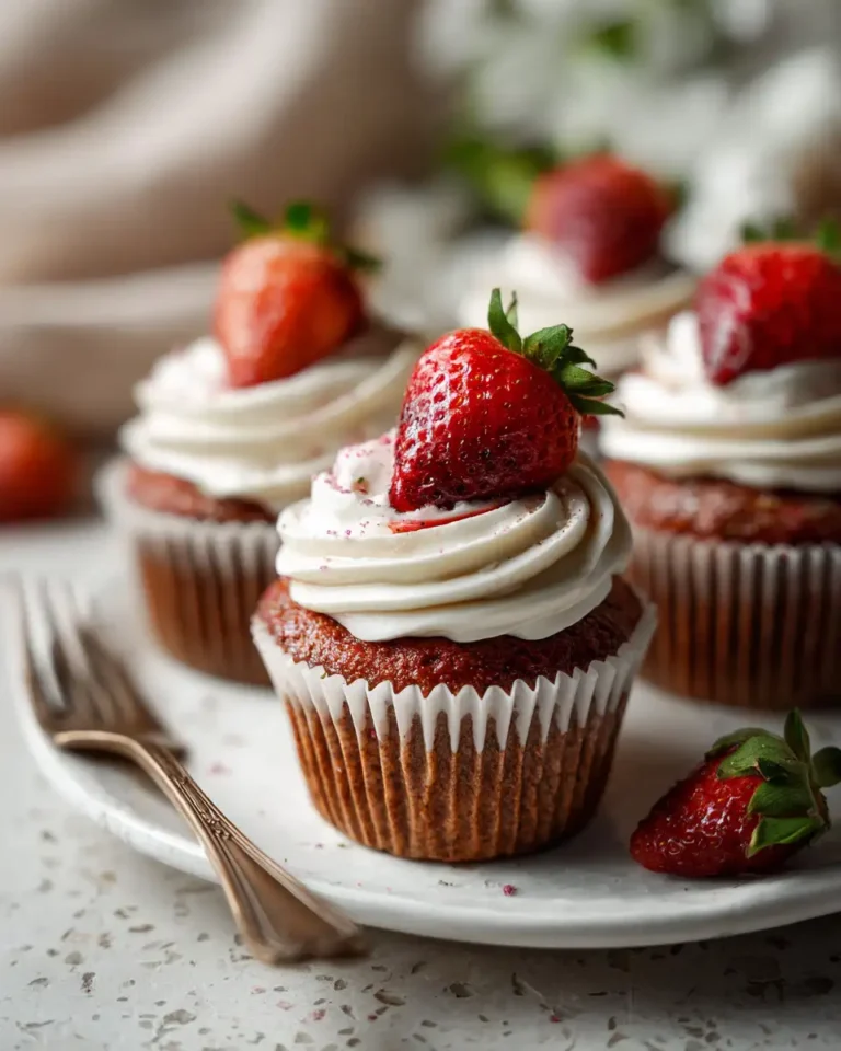 Deliciously Healthy Strawberry Protein Cupcakes You Have to Try - Featured Image