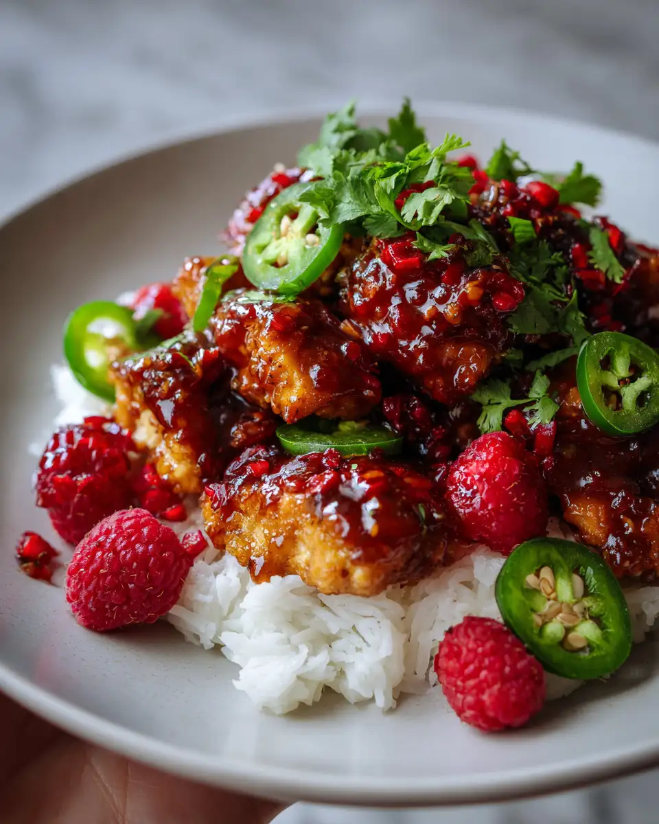 Sweet and Spicy Jalapeño Raspberry Chicken Recipe That Will Ignite Your Taste Buds - Featured Image