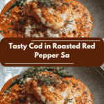Tasty Cod in Roasted Red Pepper Sauce Dinner That Will Delight Your Taste Buds