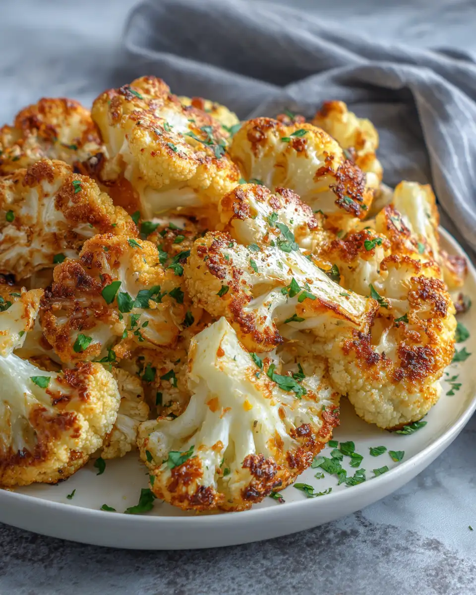 Final dish - The Best Crispy Roasted Cauliflower Recipe That Will Wow Your Taste Buds