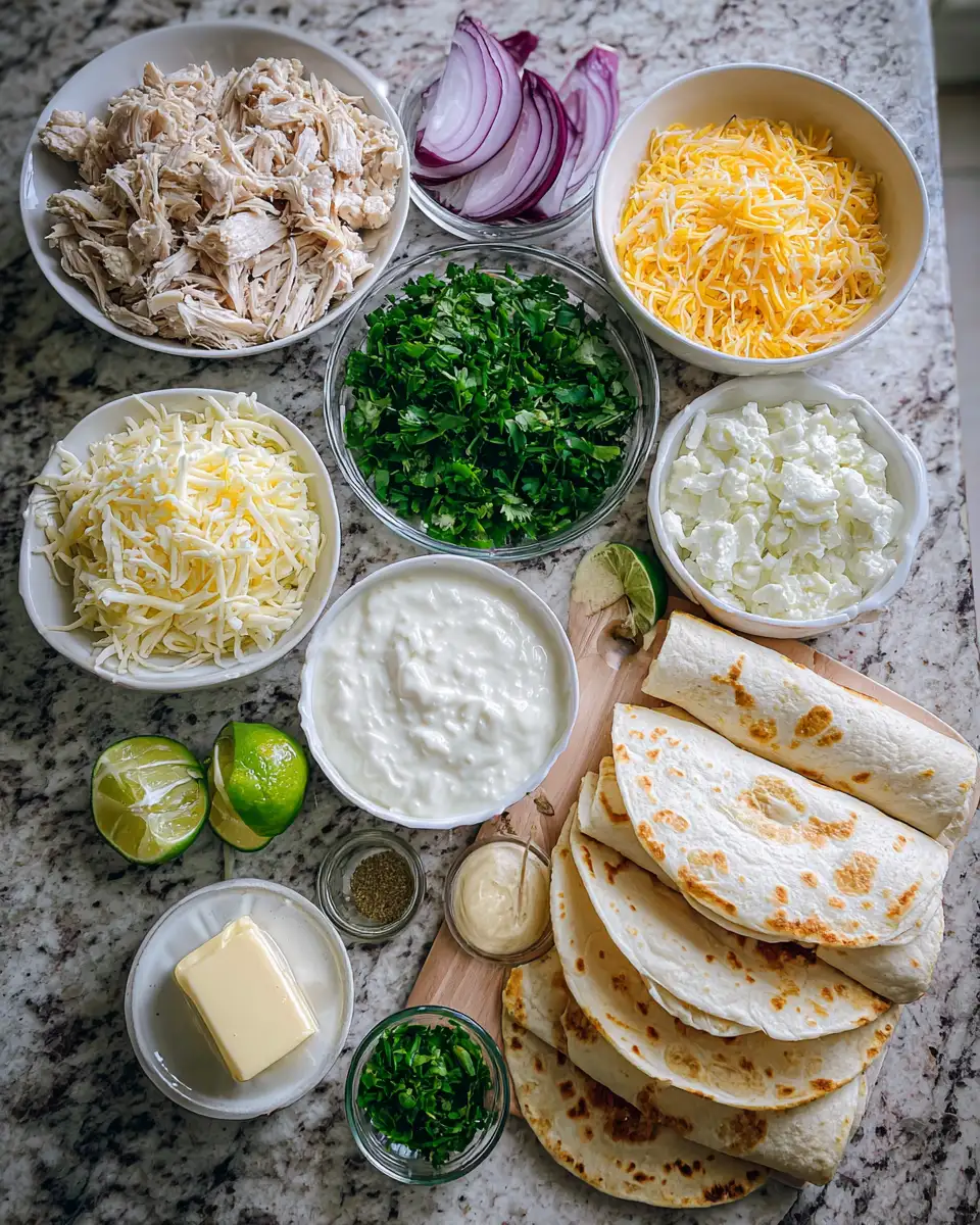 Creamy White Chicken Enchiladas Recipe That Will Steal Your Heart 4 Ingredients for Creamy White Chicken Enchiladas Recipe That Will Steal Your Heart