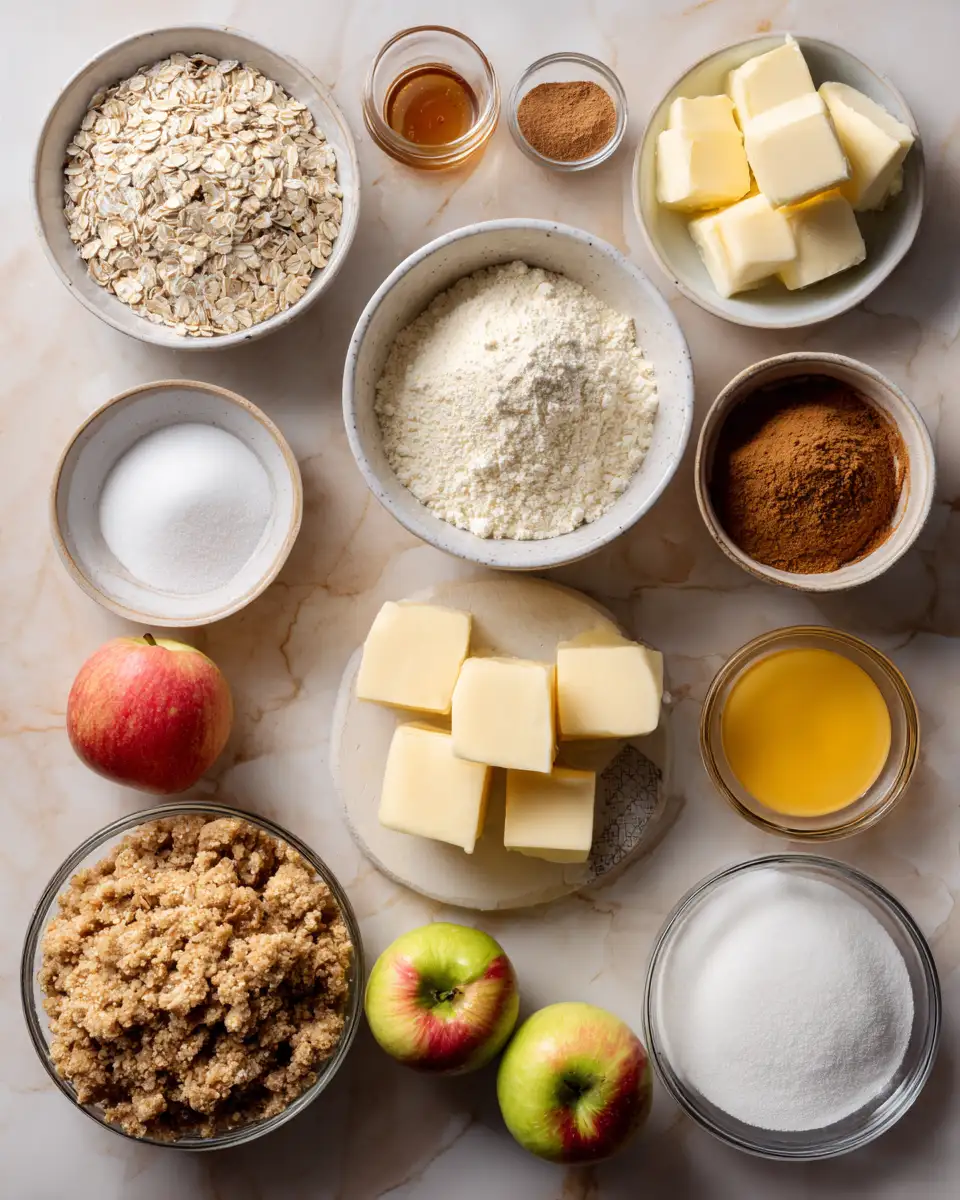 Ingredients for Irresistible Apple Crumble Cheesecake Recipe You Need to Try