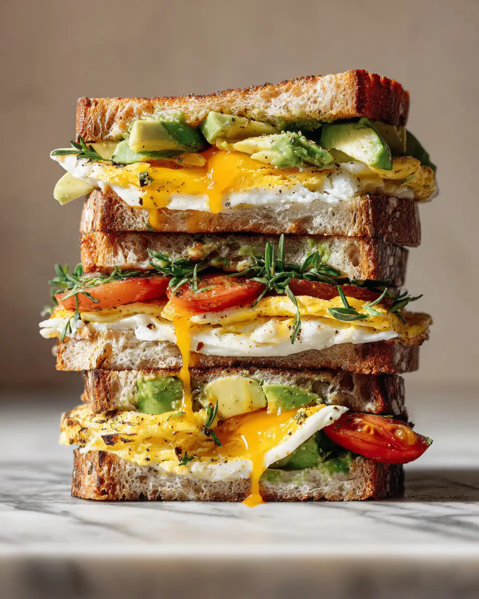 Ultimate Avocado Egg Crunch Sandwich That Will Transform Your Breakfast - Featured Image