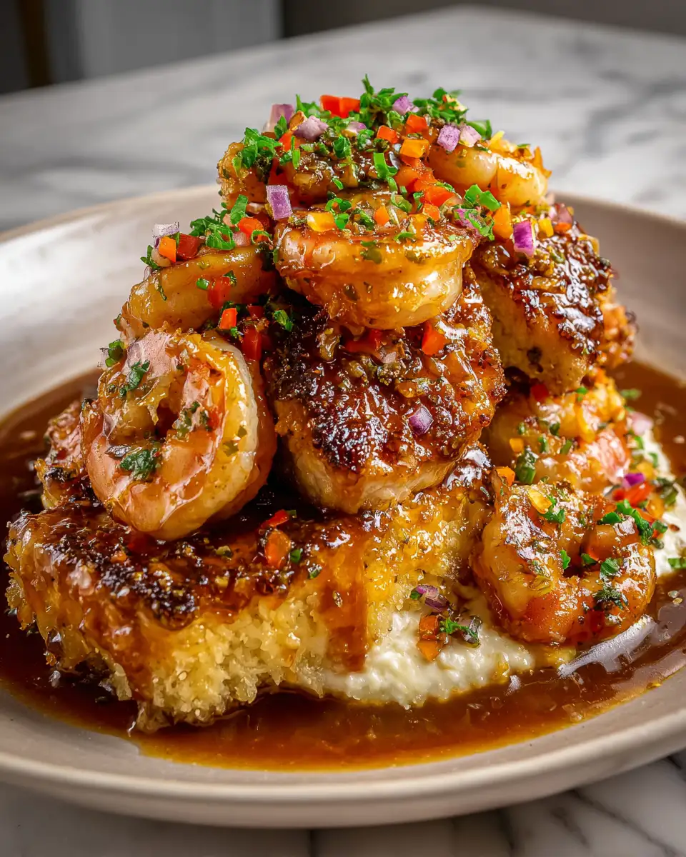 Final dish - Savor the Flavor of Bourbon Street Chicken & Shrimp Like Never Before