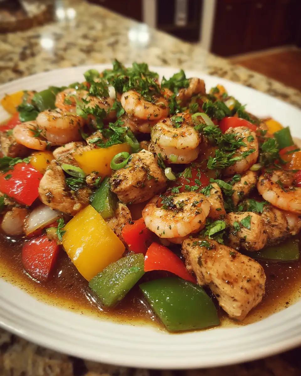 Ingredients for Savor the Flavor of Bourbon Street Chicken & Shrimp Like Never Before