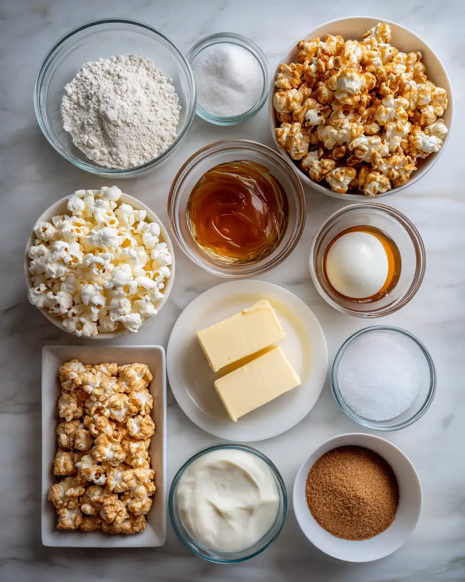 Ingredients for Irresistible Caramel Popcorn Ice Cream Sandwiches You Need to Try