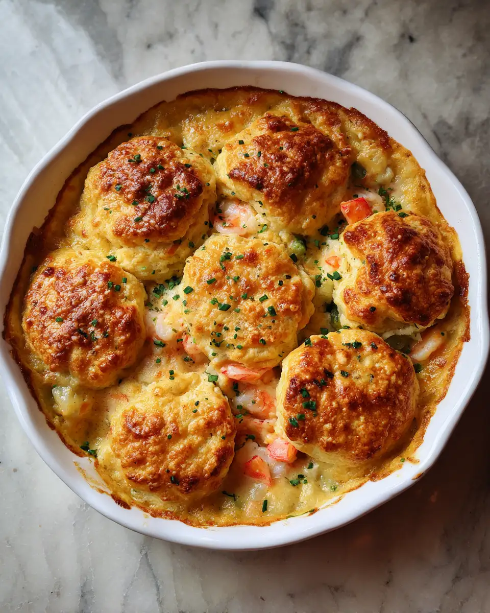 Irresistible Cheddar Bay Biscuit Seafood Pot Pie Recipe You Need to Try 6 Final dish - Irresistible Cheddar Bay Biscuit Seafood Pot Pie Recipe You Need to Try