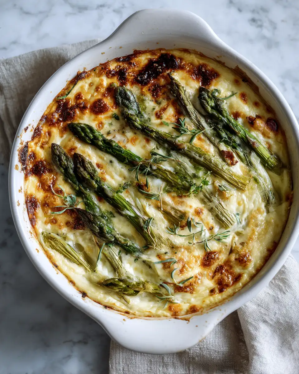 Final dish - Ultimate Cheesy Asparagus Gratin Recipe That Will Steal the Show