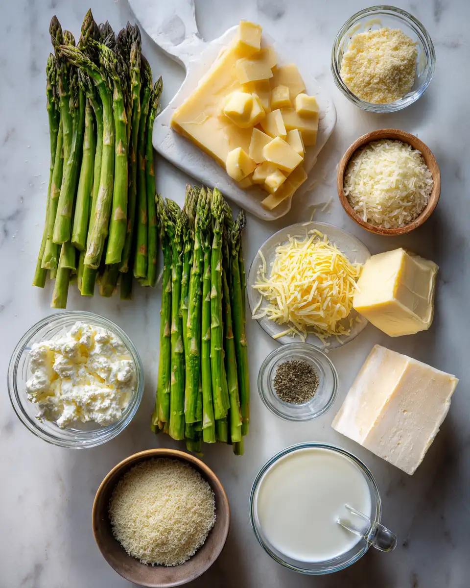 Ingredients for Ultimate Cheesy Asparagus Gratin Recipe That Will Steal the Show
