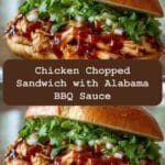 Irresistible Chicken Chopped Sandwich with Tangy Alabama BBQ Sauce