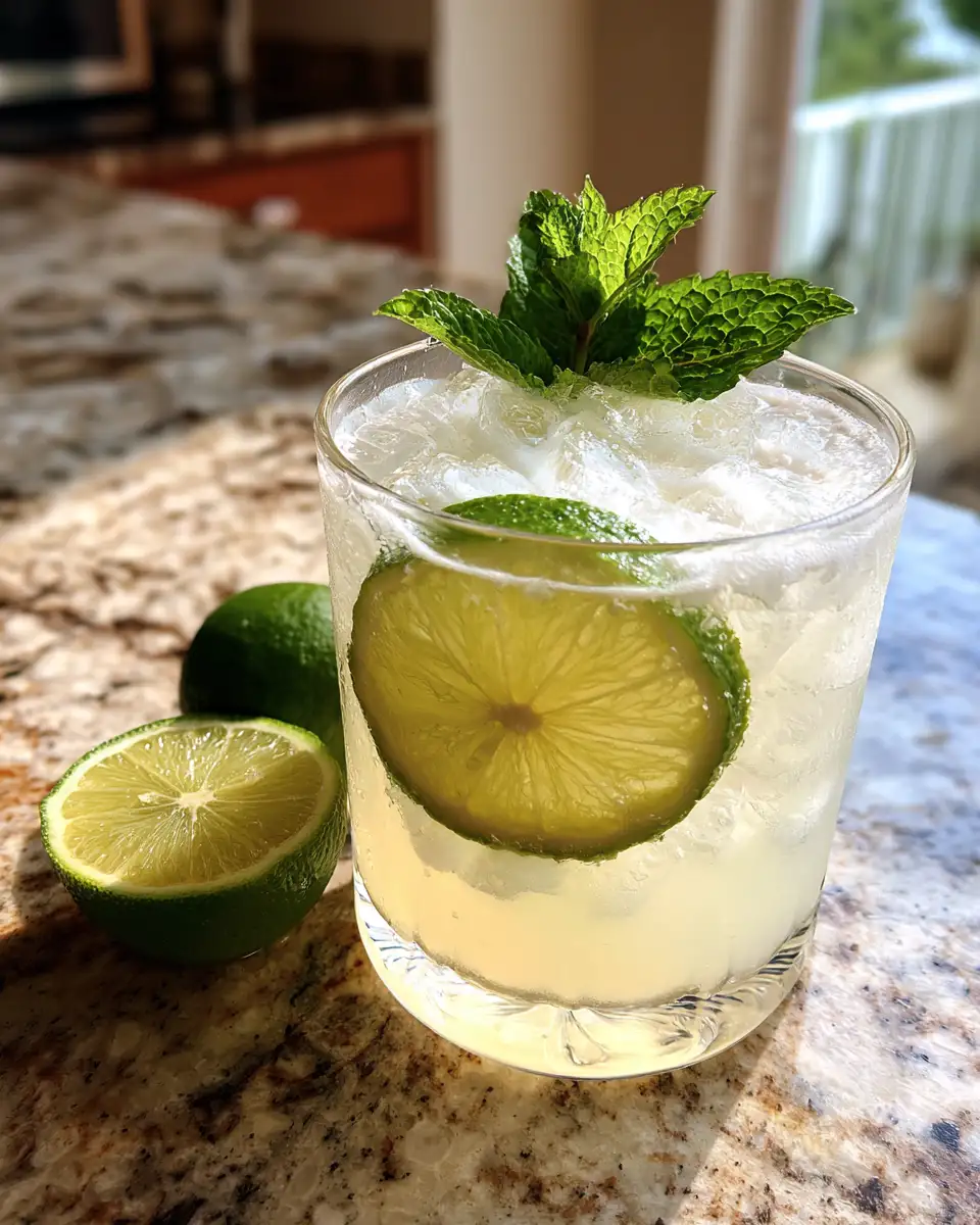 Final dish - Coconut Lime Refresher The Ultimate Tropical Drink to Beat the Heat