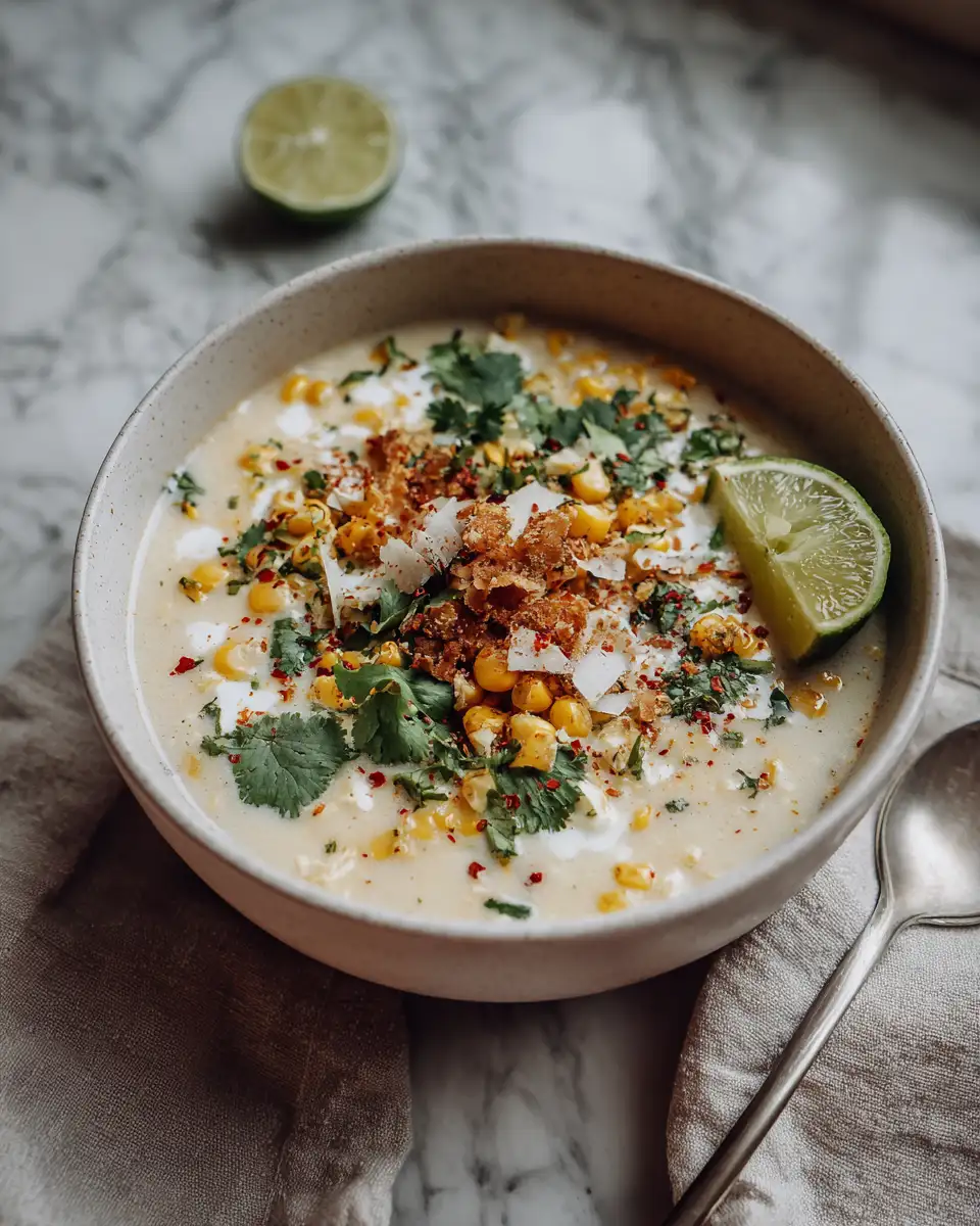 Cozy Up with Comforting Slow Cooker Mexican Street Corn Soup - Featured Image