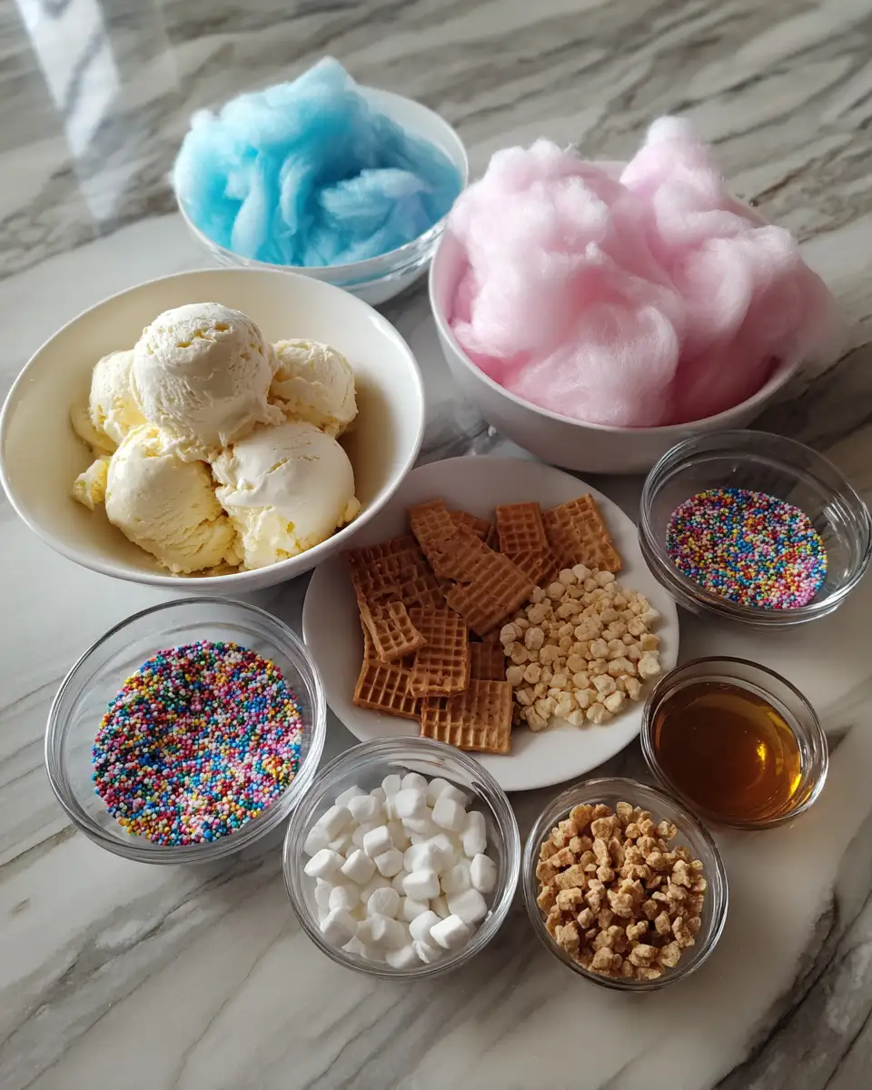 The Ultimate Cotton Candy Ice Cream Sundae You Need to Try Today 4 Ingredients for The Ultimate Cotton Candy Ice Cream Sundae You Need to Try Today