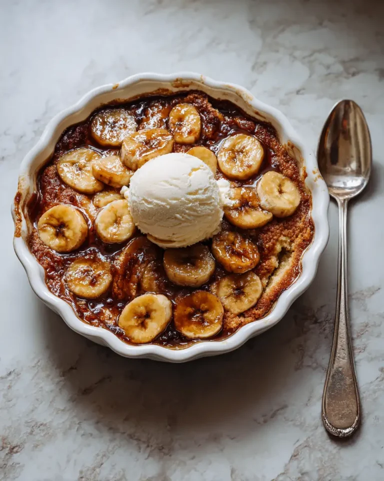 Cozy Up with Decadent Bananas Foster Cobbler for the Ultimate Comfort Dessert - Featured Image