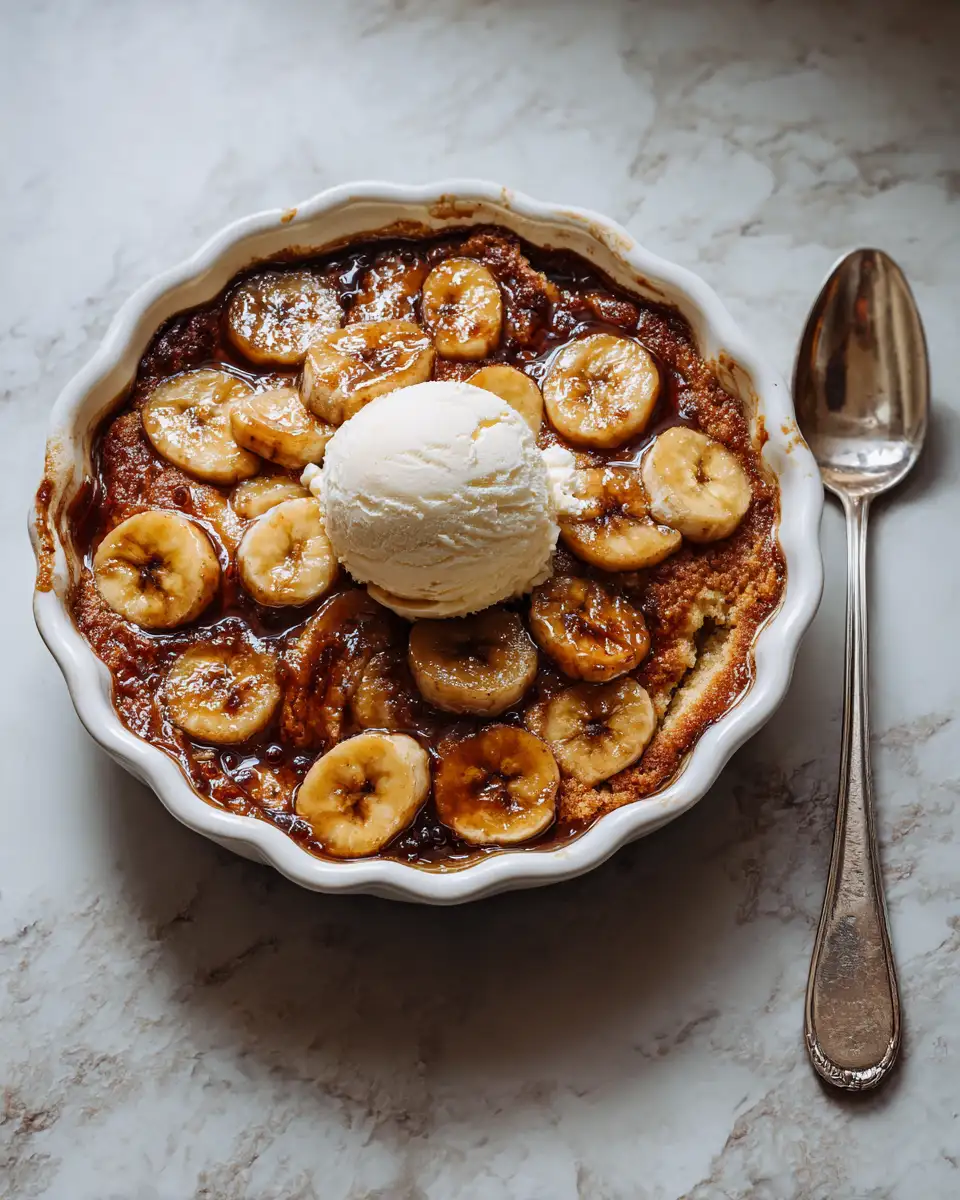 Cozy Up with Decadent Bananas Foster Cobbler for the Ultimate Comfort Dessert - Featured Image