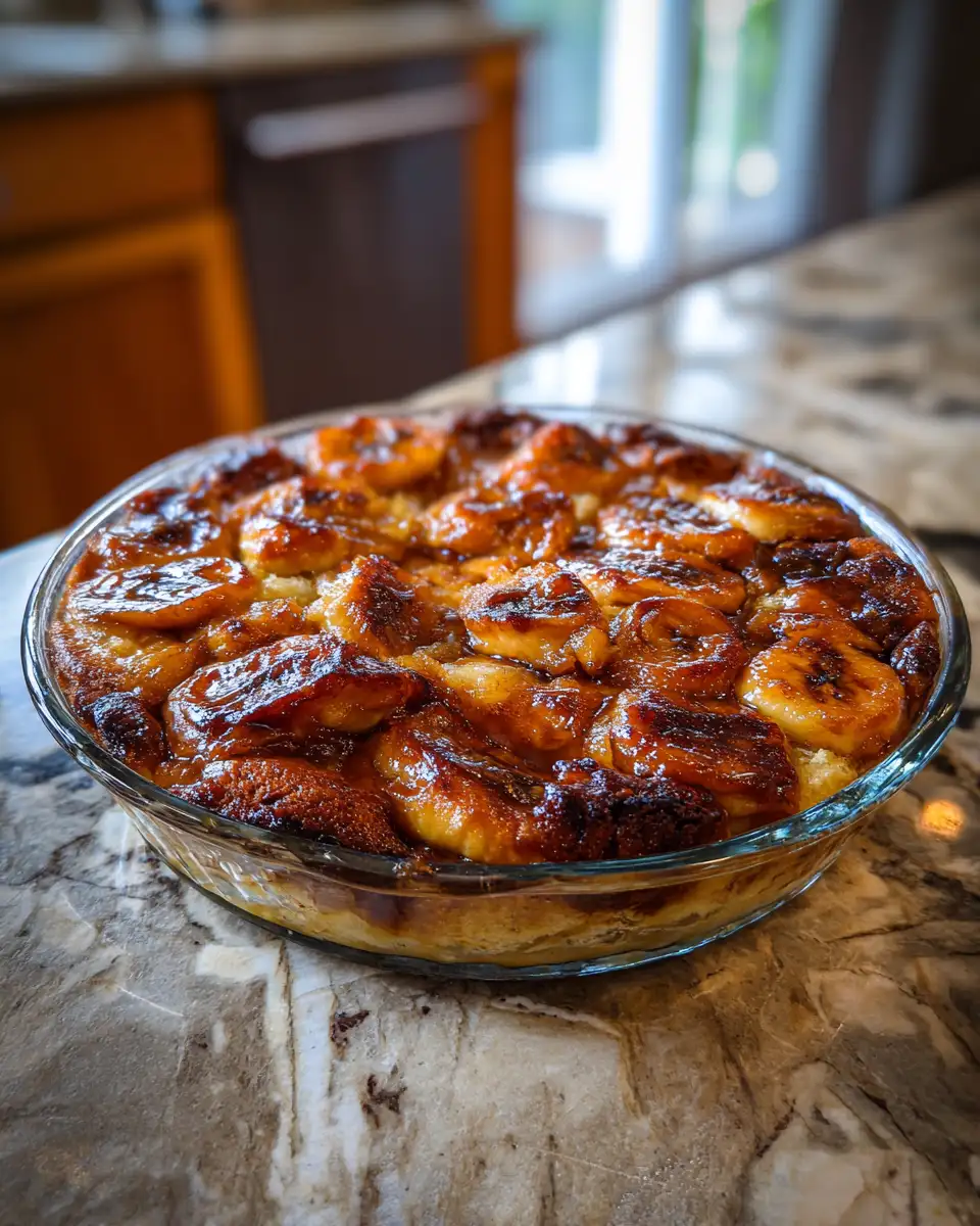 Final dish - Cozy Up with Decadent Bananas Foster Cobbler for the Ultimate Comfort Dessert