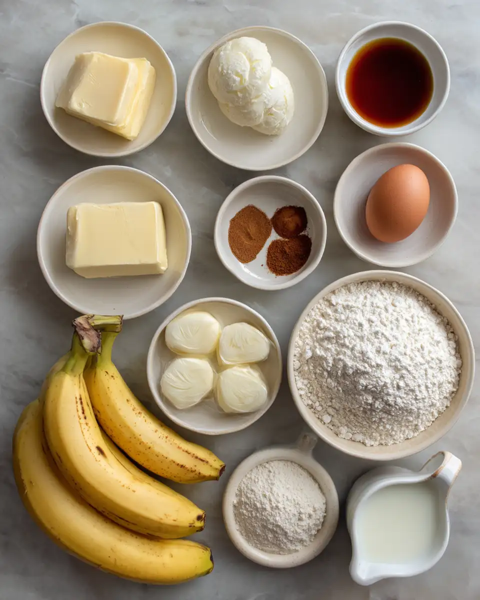 Ingredients for Cozy Up with Decadent Bananas Foster Cobbler for the Ultimate Comfort Dessert