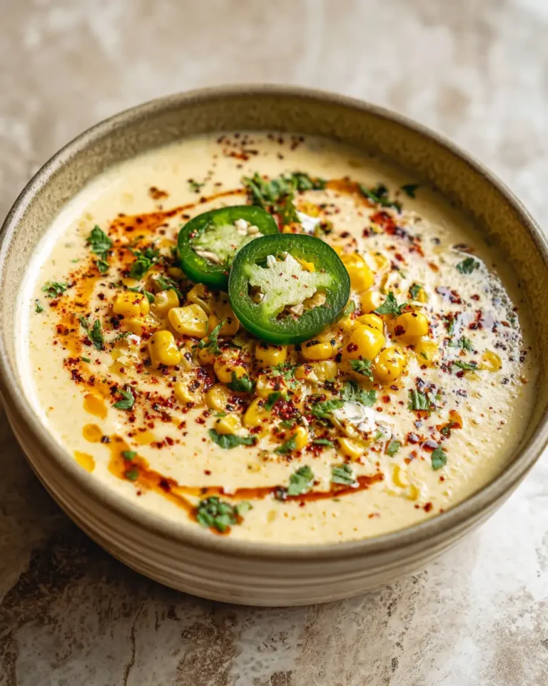 Creamy Mexican Street Corn Soup with a Spicy Jalapeño Kick - Featured Image