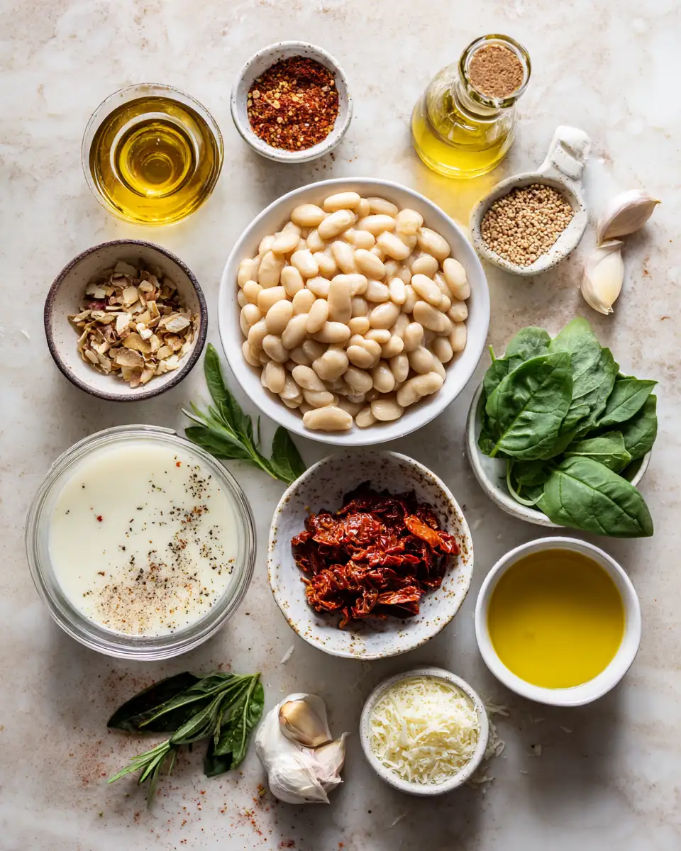 Ingredients for Creamy Tuscan Marry Me Butter Beans That Will Steal Your Heart